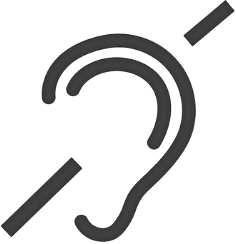 Pictogramme du handicap auditif